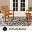 Tapis d'intérieur / extérieur gris / noir Persian Inspired-27887465