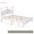 Wood Platform Bed Frame,Retro Style Platform Bed with Wooden Slat Support,-1231716425-1231716424