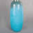 Hand-Blown Turquoise Blue Ombre Art Glass Vase, 18" Centerpiece for Fresh Flowers & Pampas Grass-648187926