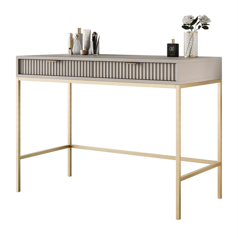 104cm Console Table, Gold