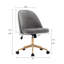 Chaise de bureau pivotante en velours Gael-1168838174