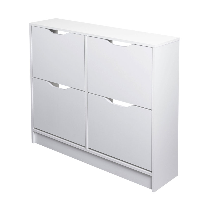 Mailys Flip Down Shoe Storage, White