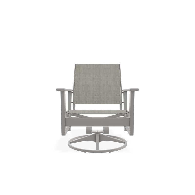 Wexler Outdoor Swivel Lounge Chair, Deacon, Warm Gray