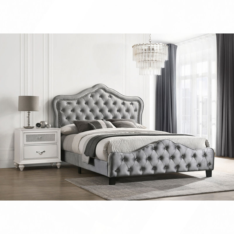 Upholstered Panel Bed