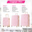 Valise à roulettes 3 pièces Hardshell avec valise TSA-134526029