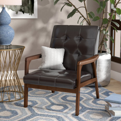 Faux Leather Armchair