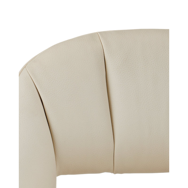 Inga Upholstered Stool with Solid Wood Frame, Counter Stool (26" Seat Height)