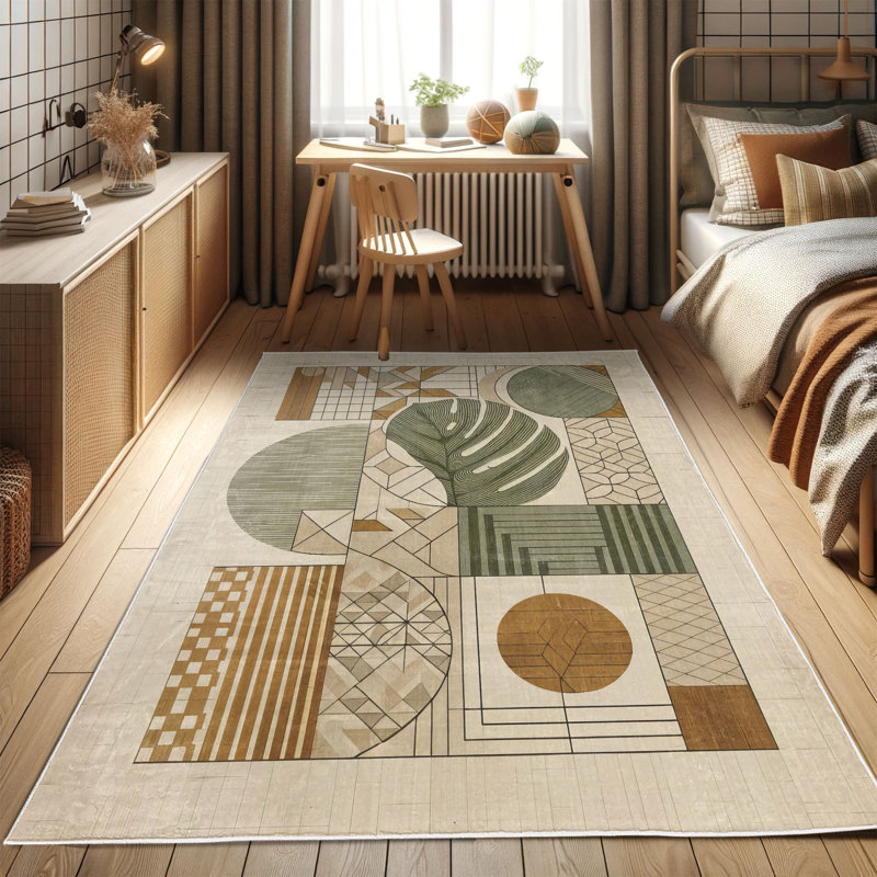 Machine Printed 152cm X 76cm Area Rug