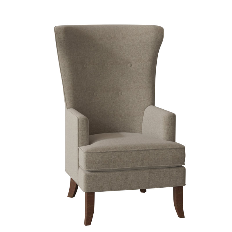 Austin Wingback Chair, Walnut, Bark (8789 06)