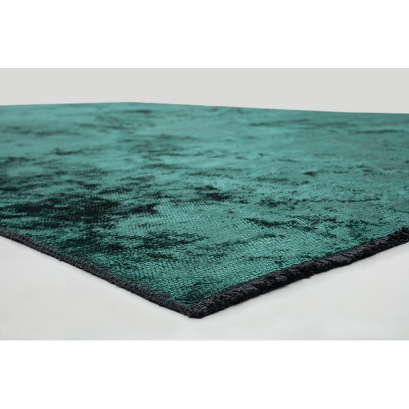 Rapture Green Abstract Luxury Area Rug, Rectangle 7'10" x 11'2"