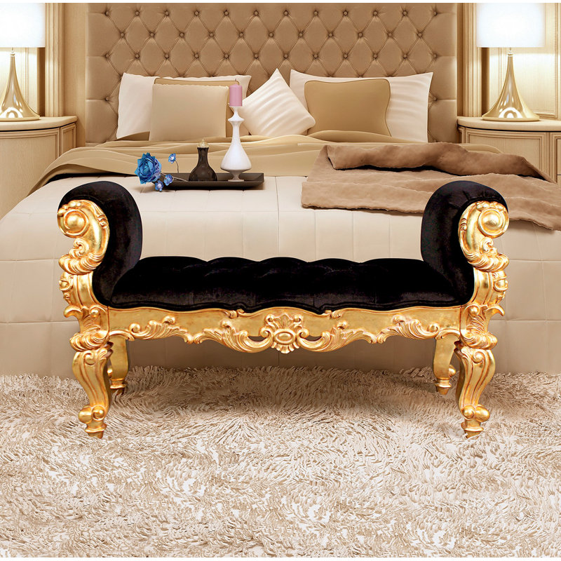 Rococo Arrondissement Solid Wood Bench