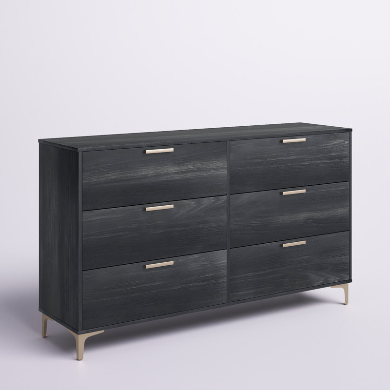 Commode double l 58,5 po Ardiana, Gris