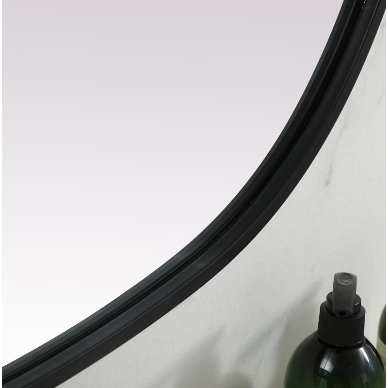 Miroir mural Sabine, Noir, 36 po x 30 po