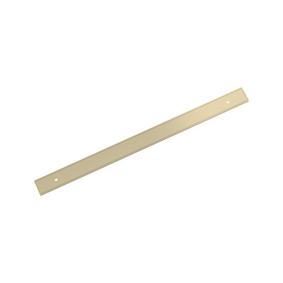 Contre-plaque d'armoire rectangulaire champagne doré 12-5 / 8 pouces (320mm) Thoreau
