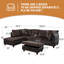 Canapé modulaire en L avec canapé-lit Modern Upholstery-91533464
