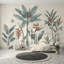Papier peint botanique tropical avec aquarelle et feuilles de bananier-966217143-966217145