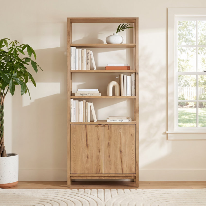 Stefano Bookcase-Worn Oak