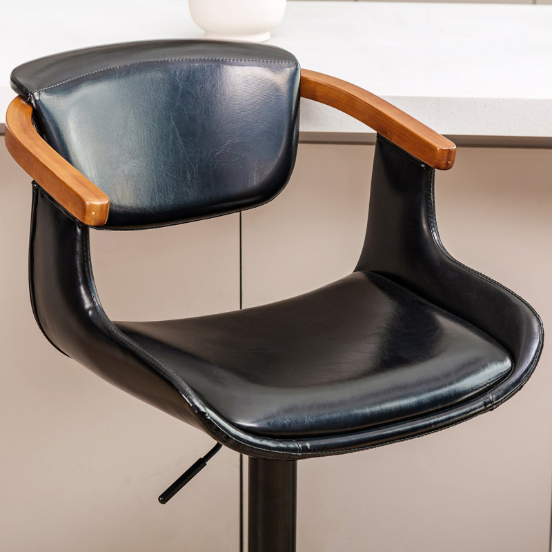Victor Harbor Swivel Upholstered Adjustable Height Counter Stool