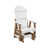 White Top/Antique Mahogany Base sélectionné