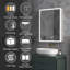 Halm 24'' W 32'' H Frameless Medicine Cabinet with Mirror and 3 Adjustable Shelves-521025621