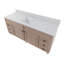 Ensemble de meuble-lavabo encastré 61 po avec comptoir en quartz blanc Carsyn-112249818-124505714