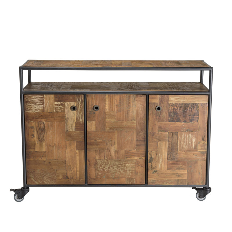 Derreck 135cm Solid Wood Sideboard