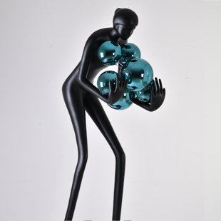 75'' Black Novelty Floor Lamp