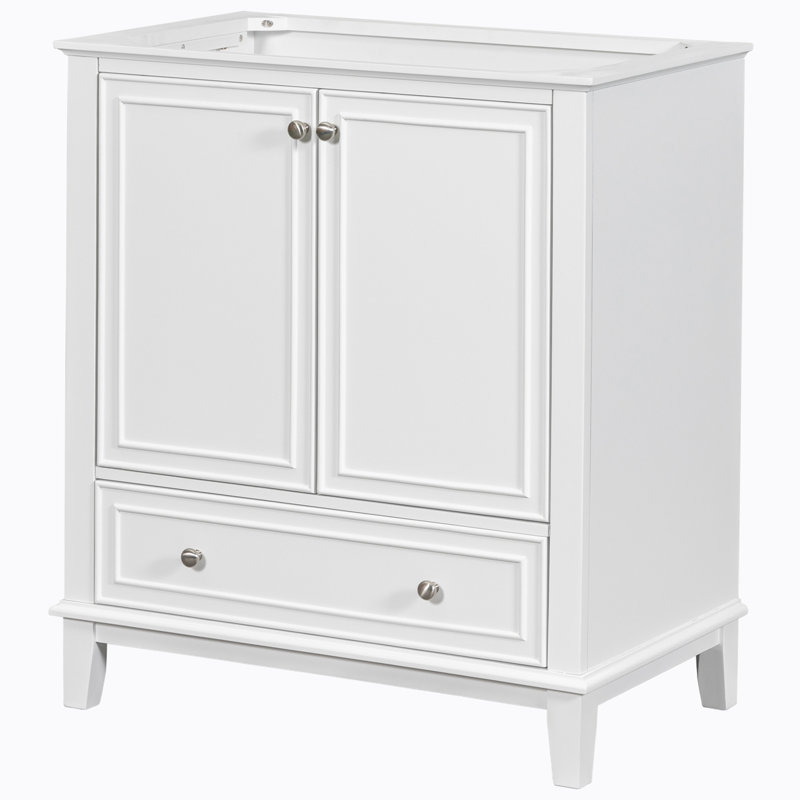 Base de meuble-lavabo simple 29,50 po seulement, Blanc