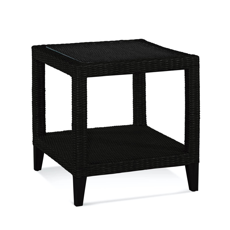 Long Beach 24" Tall End Table, Black