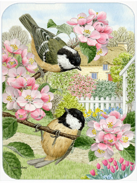 Coal Tit Wood Glass Cutting Board