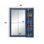 Armoire à miroir murale de style industriel bleu de 32 pouces