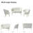 Hendrix Velvet Channel Tufted Living Room Set-81912057