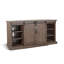 Console télé avec foyer optionnel avec portes de grange de 78 po Yael
