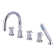 South Beach Triple Handle Deck Mounted Roman Tub Faucet