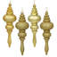 7" 4-Finish Finial Ornament-2100267221
