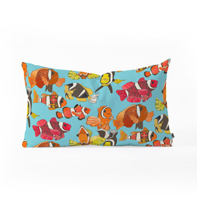 Sharon Turner Clownfish Oblong Lumbar Pillow