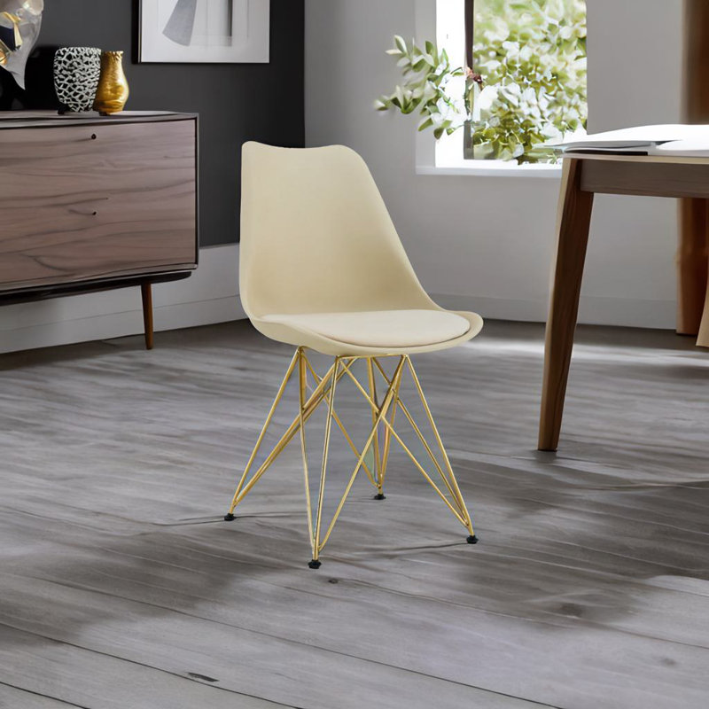 Chaises de salle à manger modernes, Crème, crème