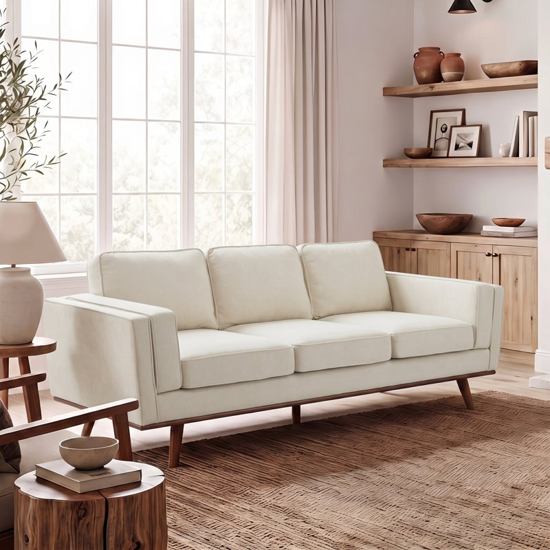 Estes Inayat 84'' Upholstered Sofa, Beige