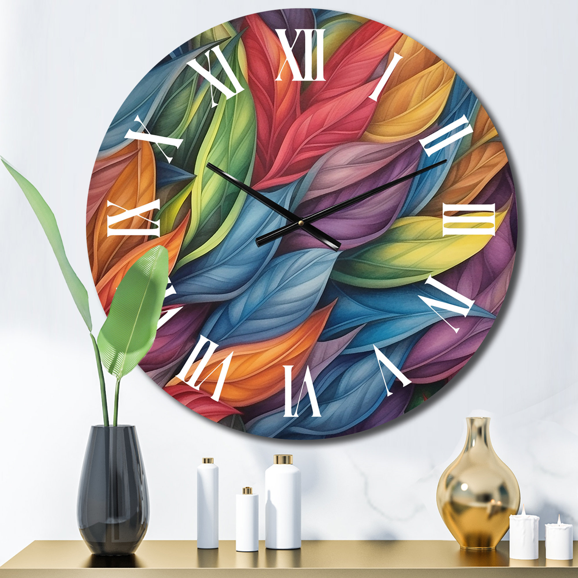 DesignArt Metal Wall Clock | Wayfair