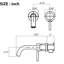 Robinet de meuble-lavabo mural avec égouttoir escamotable-115745106