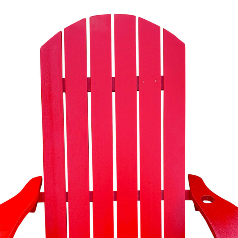 Ensemble de 2 chaises Adirondack Ehomexpert Populus, Red, 2