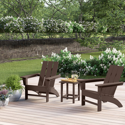 POLYWOOD x Sol 72 Jamarion 3-Piece Adirondack Set