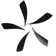 52" 5 - Blade Modern Ceiling Fan With Led Lights And Remote Control