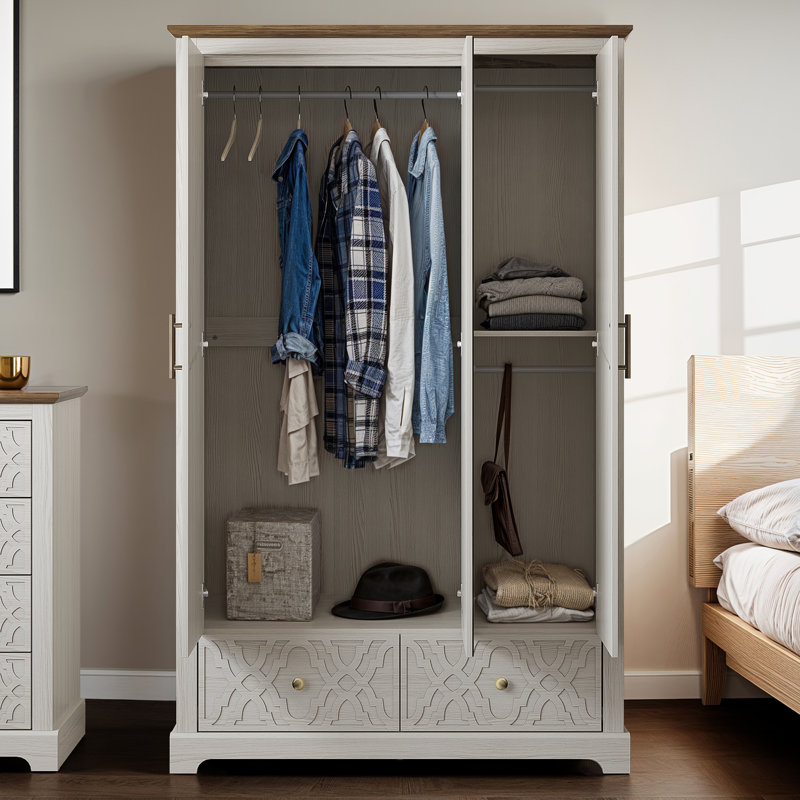 Enfield 3 Door 2 Drawer Wardrobe with Mirror