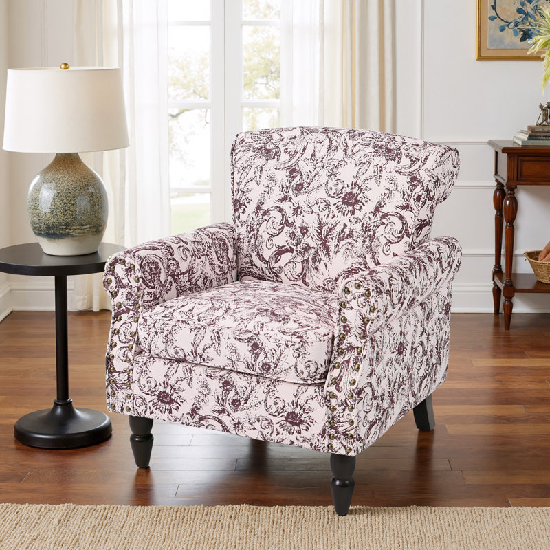 Fauteuil Iliana, Prune rococo