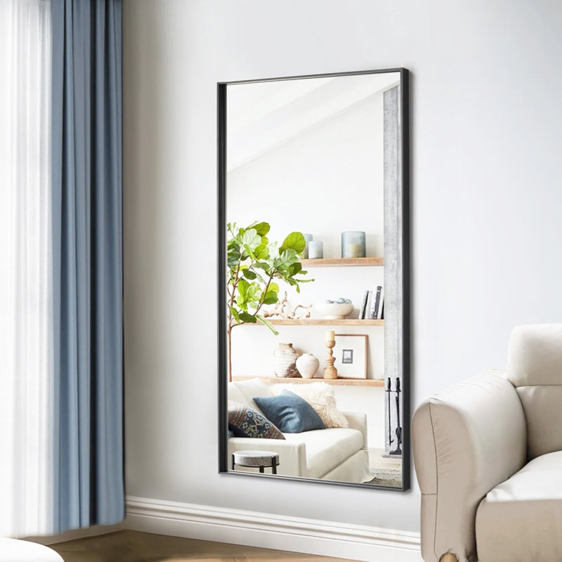 Mckaylin Balhar Rectangle Metal Framed Full Length Mirror, 30" x 60"