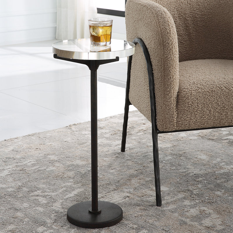 Eglantina Glass Top End Table