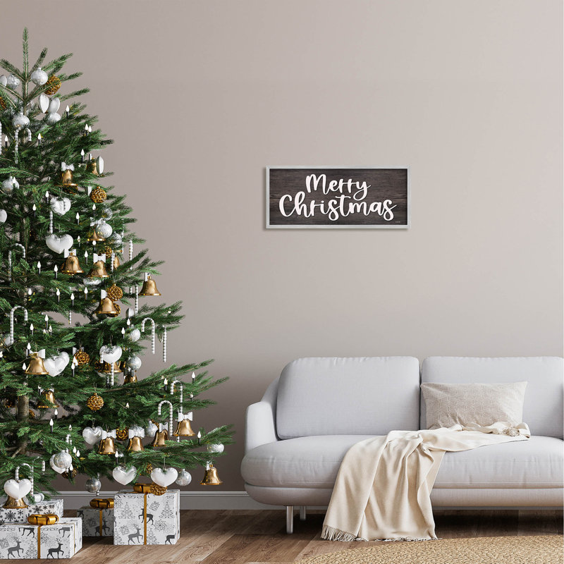 Merry Christmas Farmhouse Expression AT-139, H 10 po x l 24 po x P 1,5 po, Estampe numérique Farmhouse