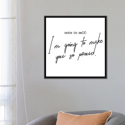 " Note To Self "