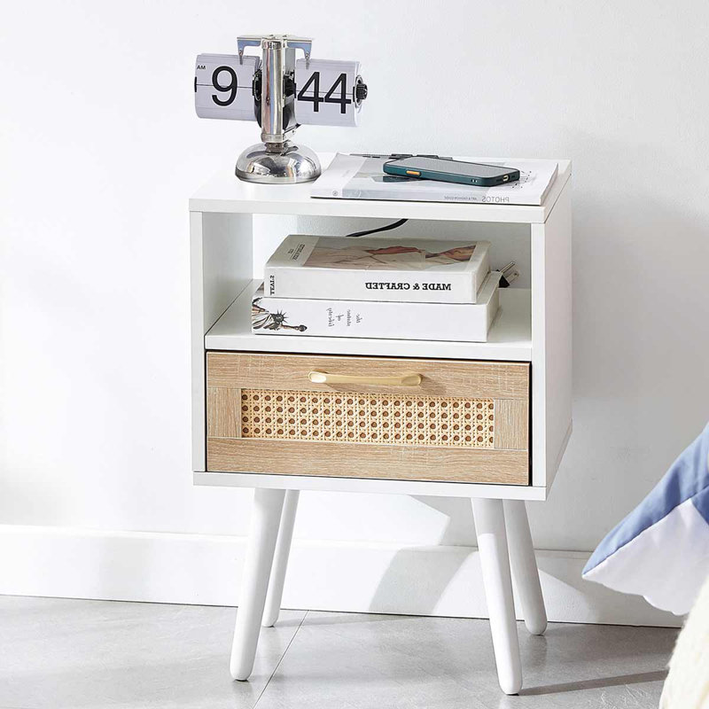 Turon 15.75'' W Nightstand, White